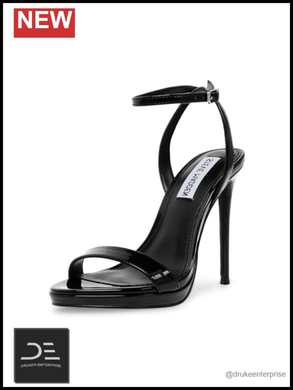 Stiletto Heel Sandals with Ankle Strap, 4.5" Heel, Bridal or Evening